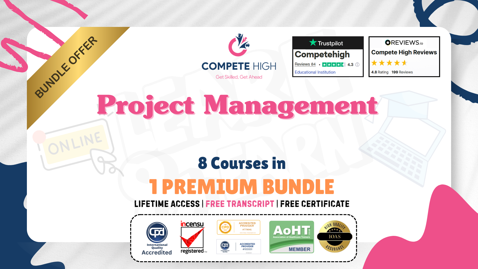 Project Management: 8 in 1 Premium Courses Bundle
