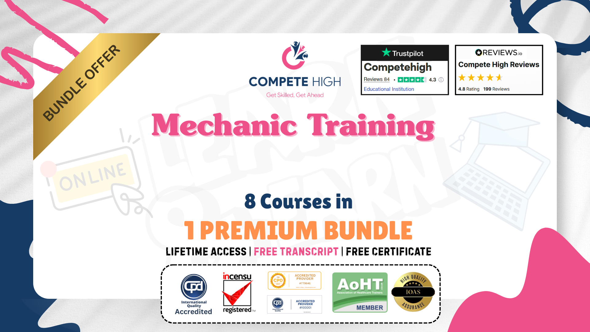 Mechanic Training: 8 in 1 Premium Courses Bundle