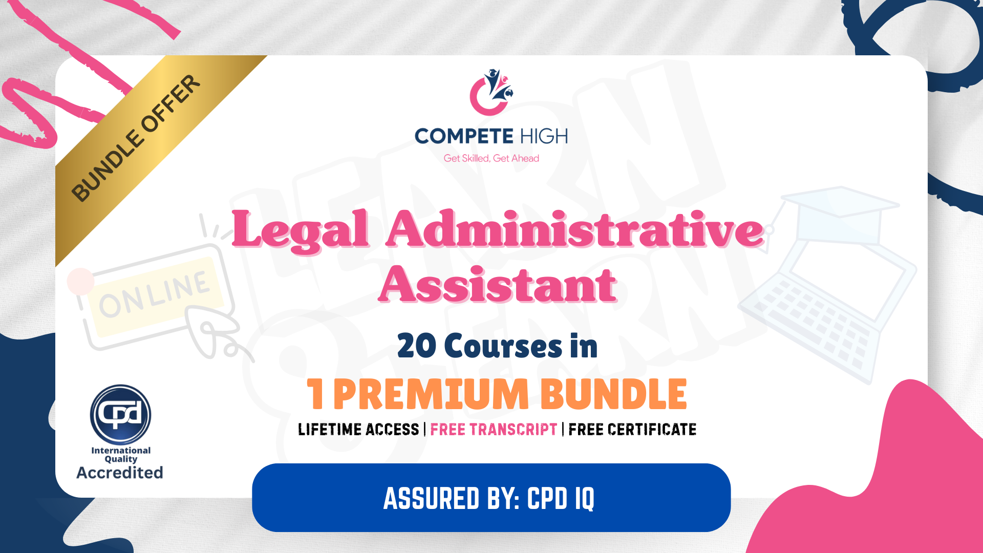 Legal Administrative Assistant: 20-in-1 Premium Online Courses Bundle