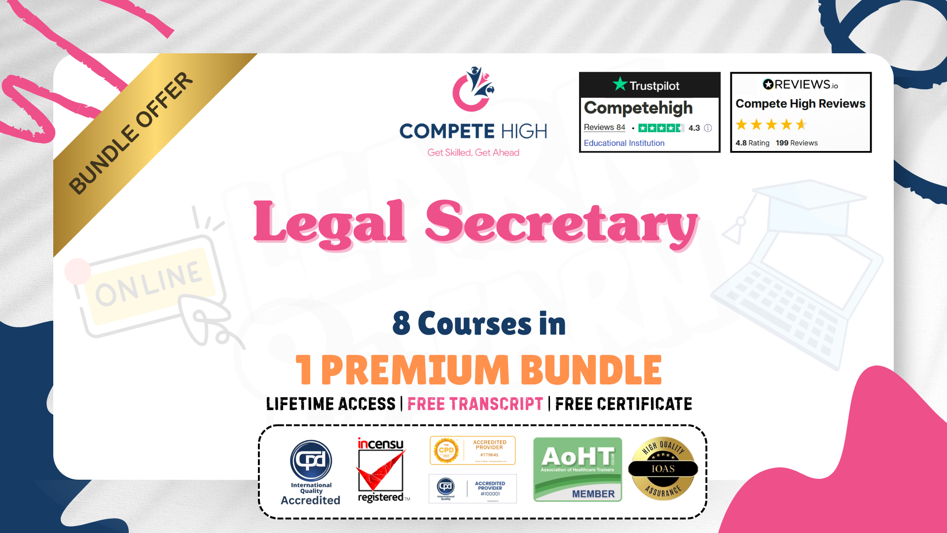 Legal Secretary: 8-in-1 Premium Online Courses Bundle