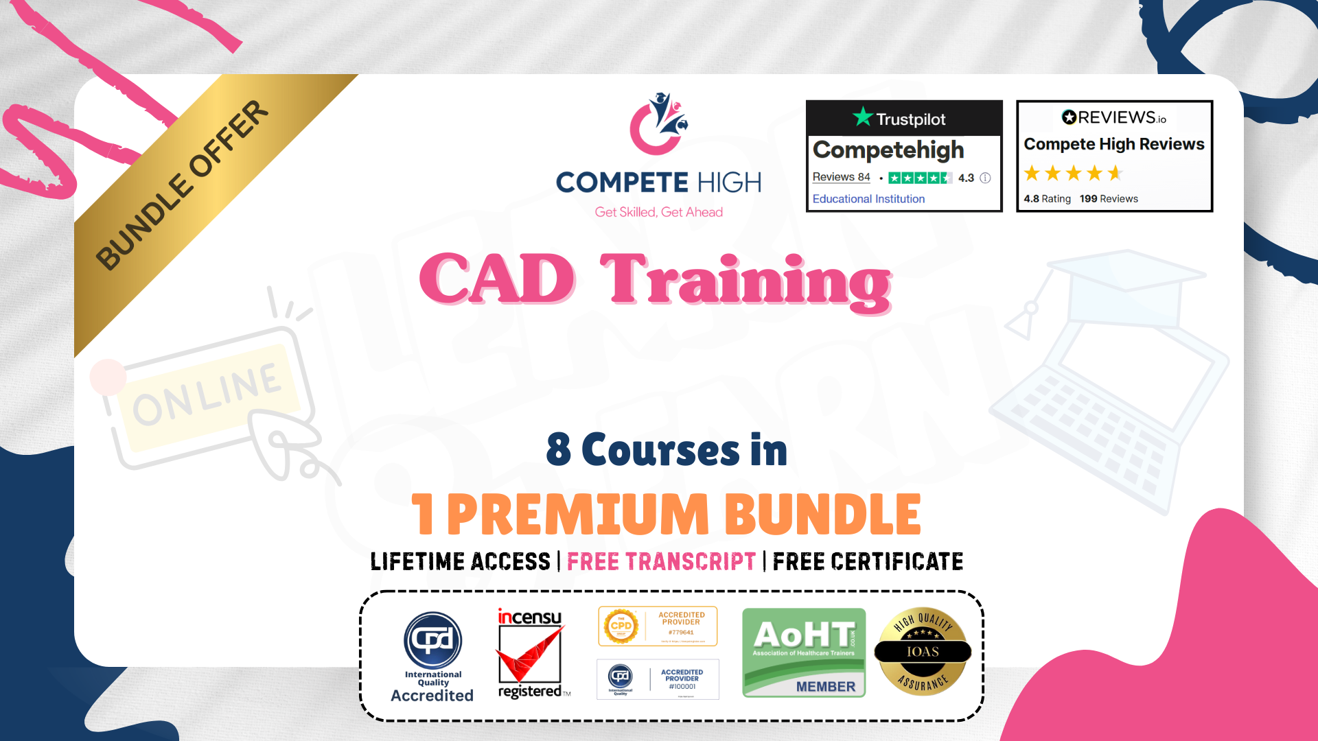 CAD Training: 8 in 1 Premium Courses Bundle