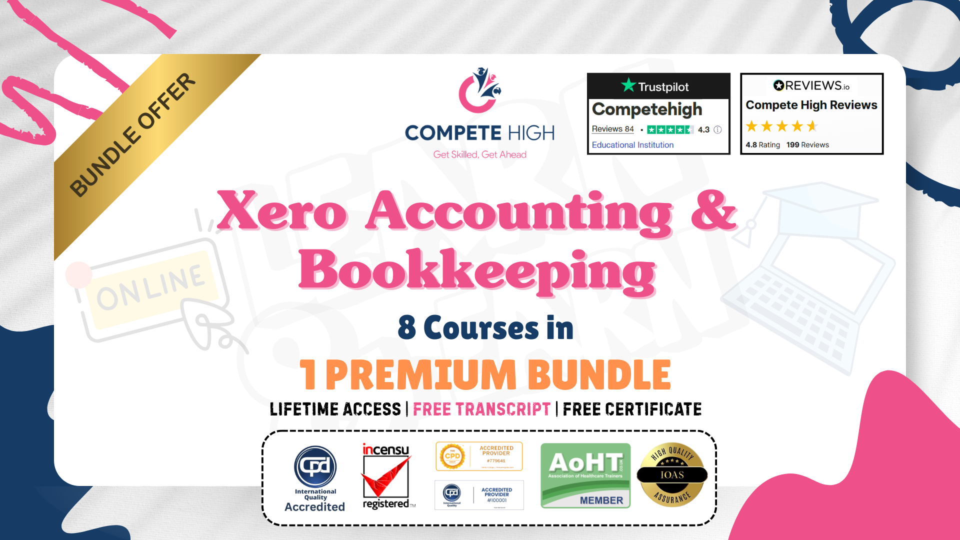 Xero Accounting & Bookkeeping: 8 in 1 Premium Courses Bundle