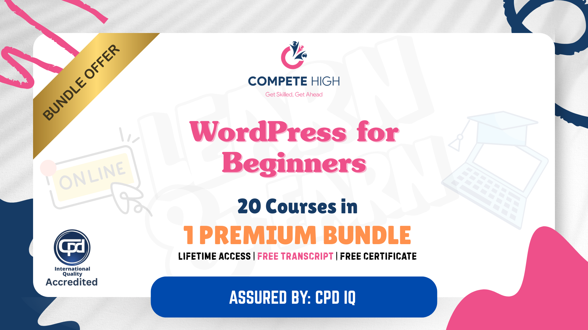 WordPress for Beginners: 20-in-1 Premium Online Courses Bundle