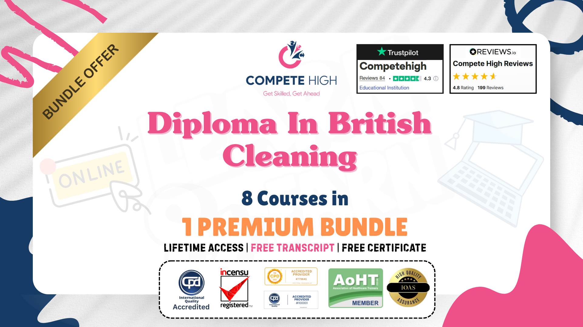 Diploma in British Cleaning: 8 in 1 Premium Courses Bundle