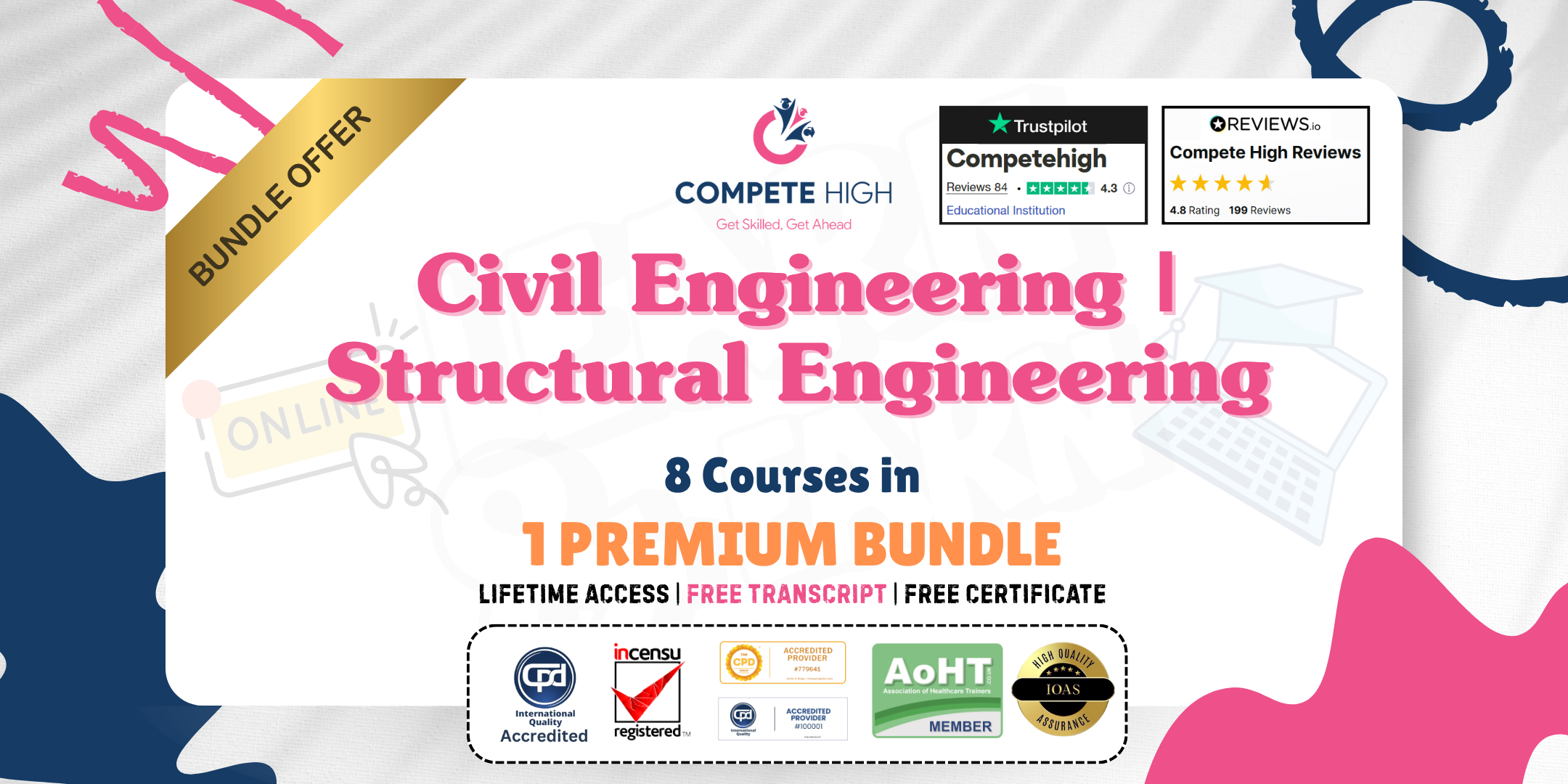 Civil Engineering | Structural Engineering: 8-in-1 Premium Online Courses Bundle