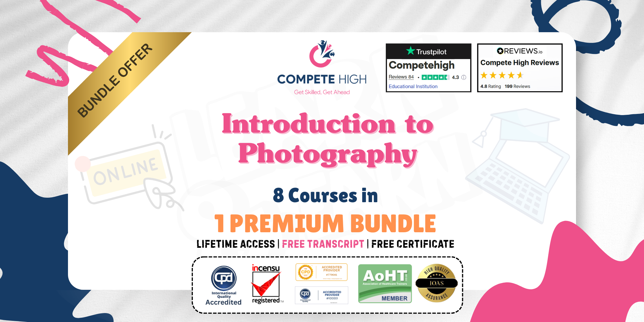 Introduction to Photography: 8-in-1 Premium Online Courses Bundle