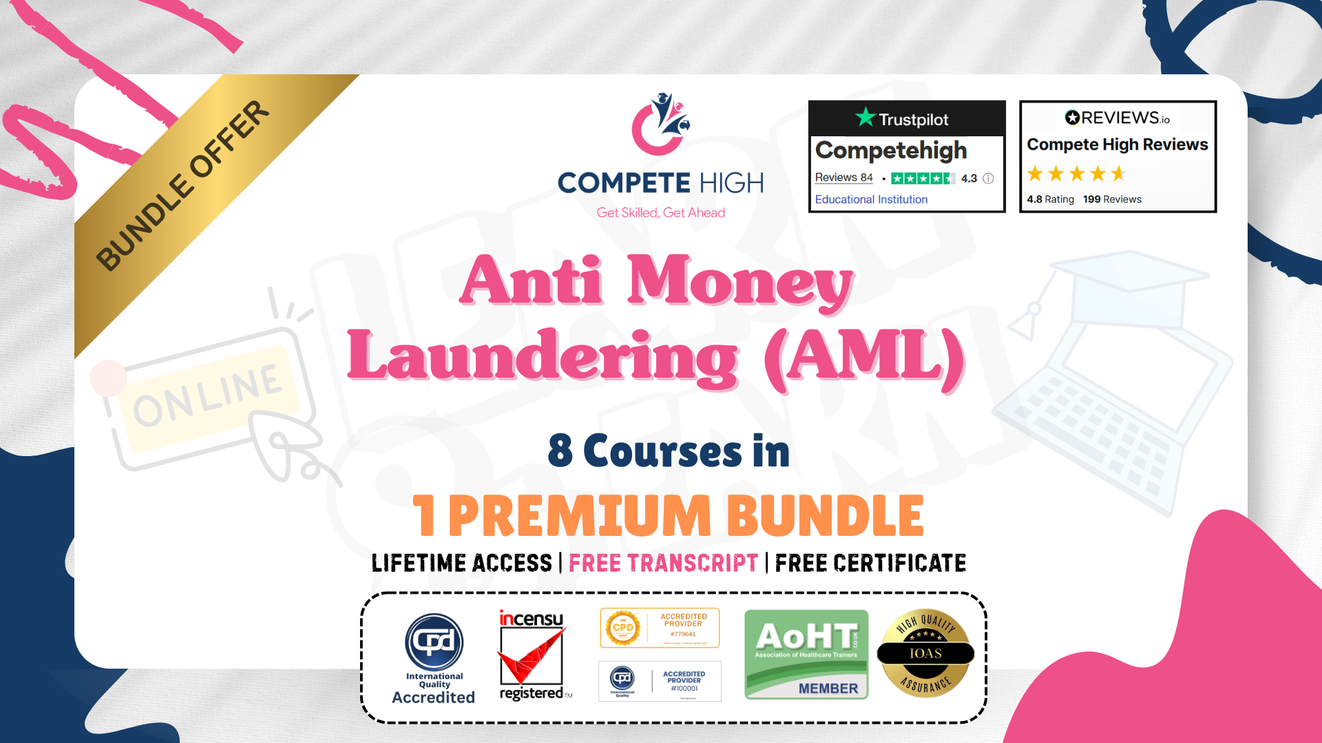 Anti Money Laundering (AML): 8 in 1 Premium Courses Bundle