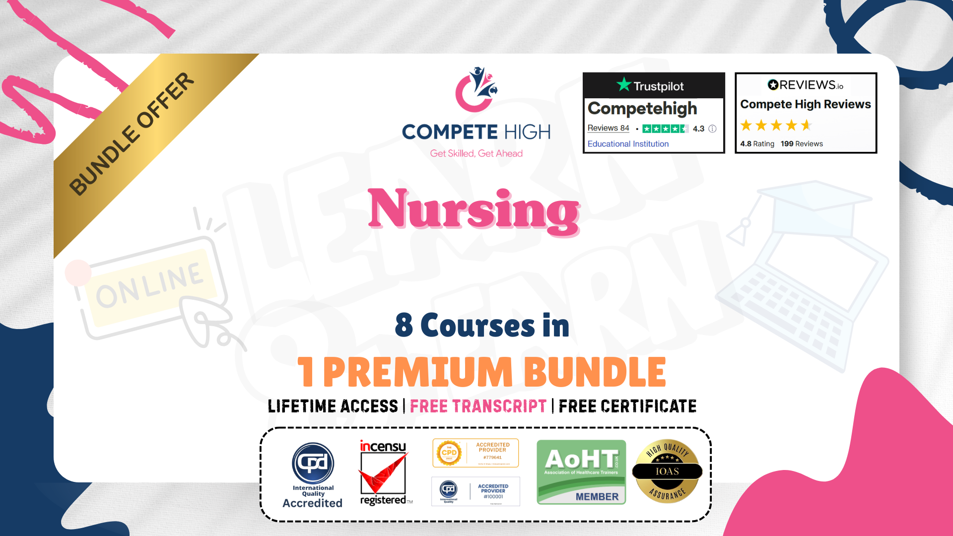 Nursing: 8 in 1 Premium Courses Bundle