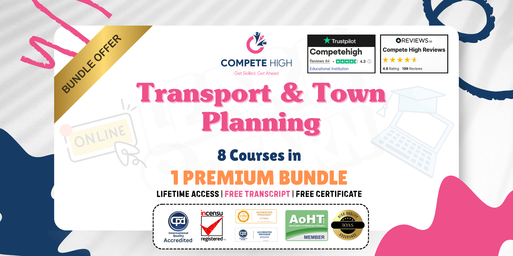 Transport & Town Planning: 8-in-1 Premium Online Courses Bundle