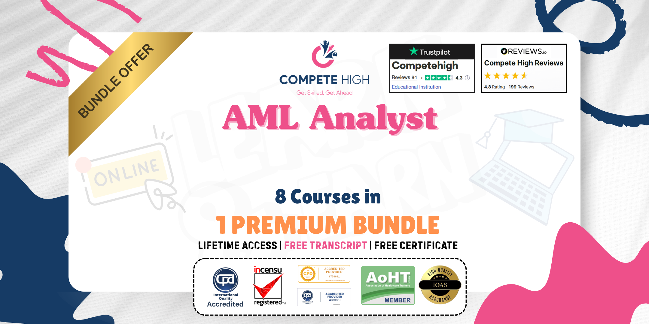 AML Analyst: 8-in-1 Premium Online Courses Bundle