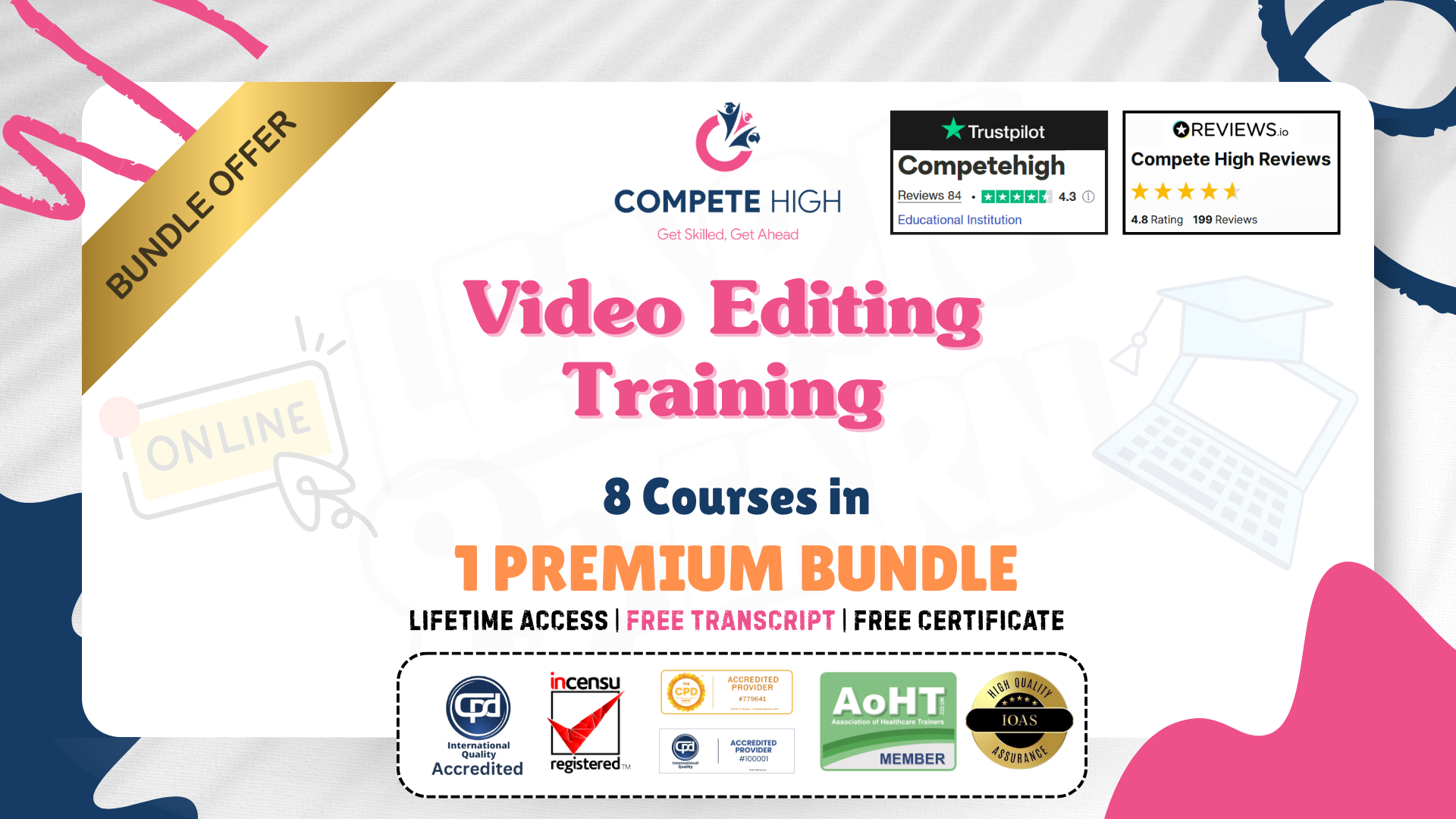 Video Editing Training: 8-in-1 Premium Online Courses Bundle