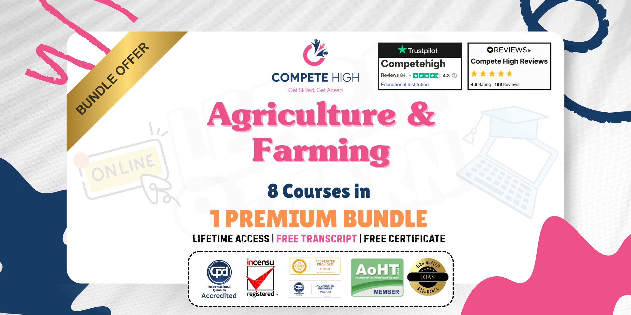 Agriculture & Farming: 8-in-1 Premium Online Courses Bundle