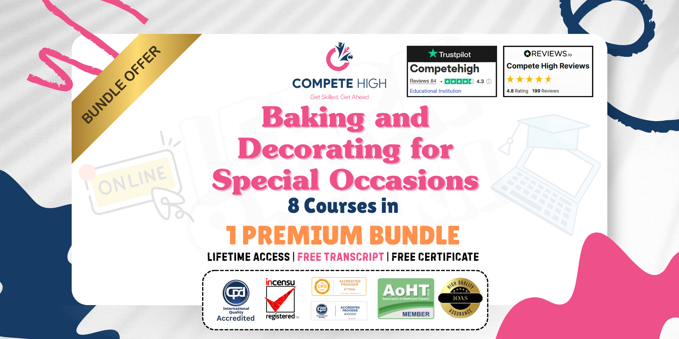 Baking and Decorating for Special Occasions: 8-in-1 Premium Online Courses Bundle