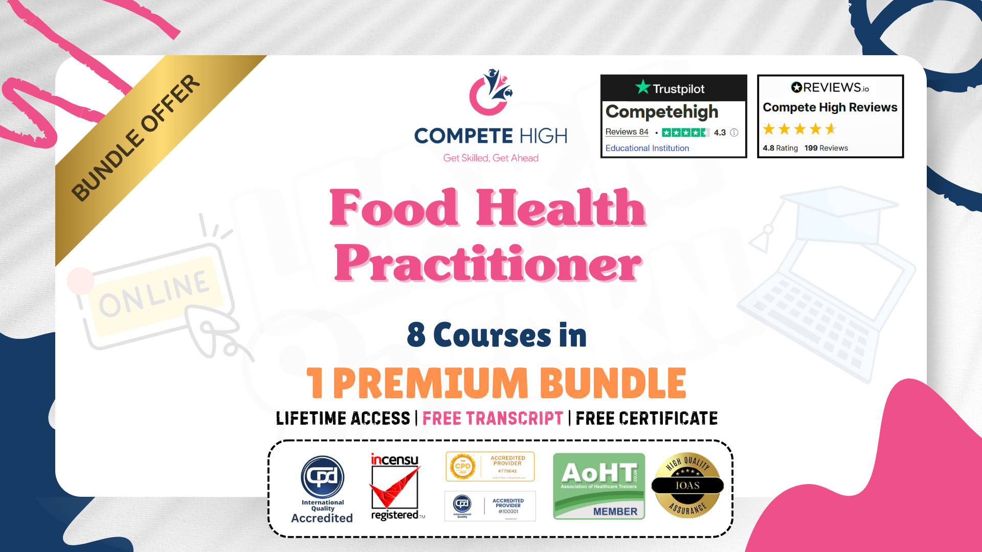 Food Health Practitioner: 8 in 1 Premium Courses Bundle