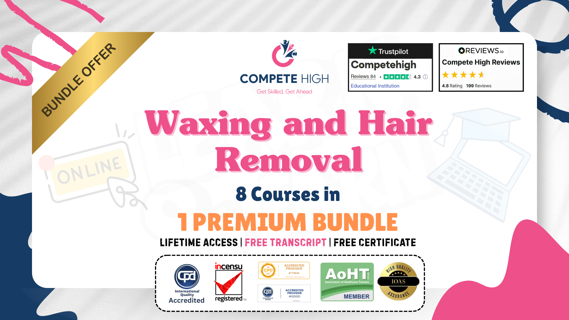 Waxing and Hair Removal: 8-in-1 Premium Online Courses Bundle