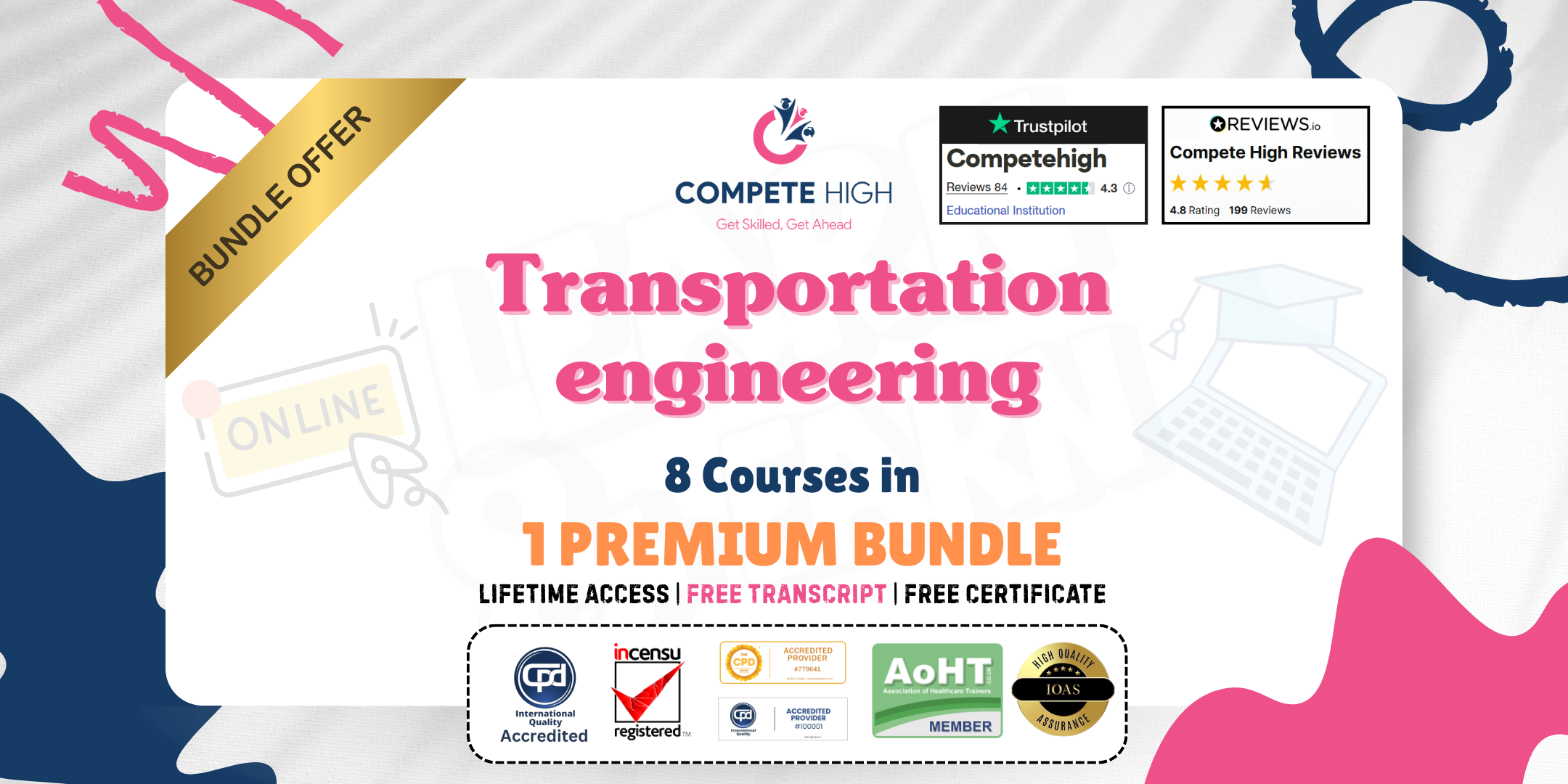 Transportation Engineering: 8-in-1 Premium Online Courses Bundle