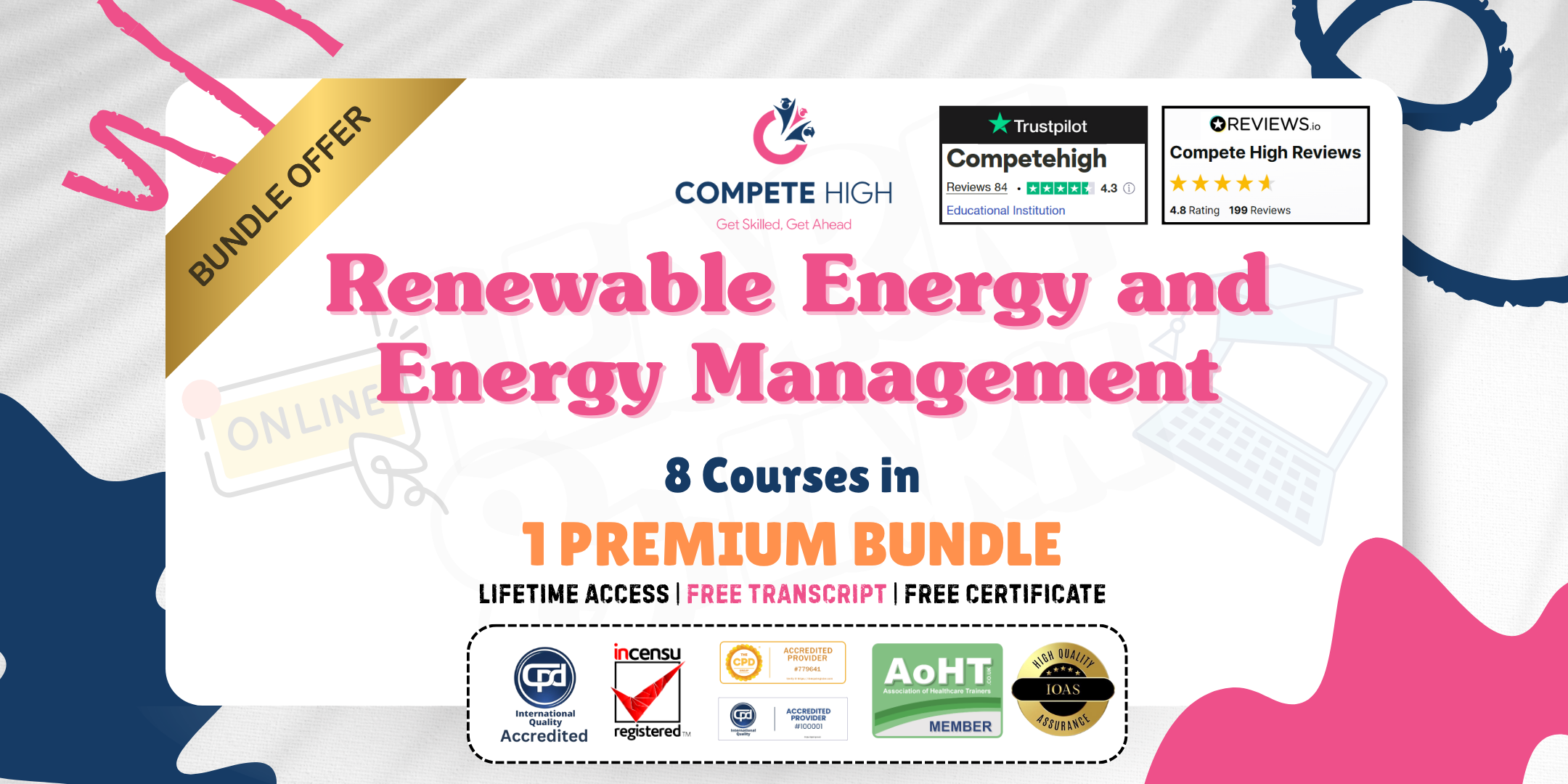 Renewable Energy and Energy Management: 8-in-1 Premium Online Courses Bundle