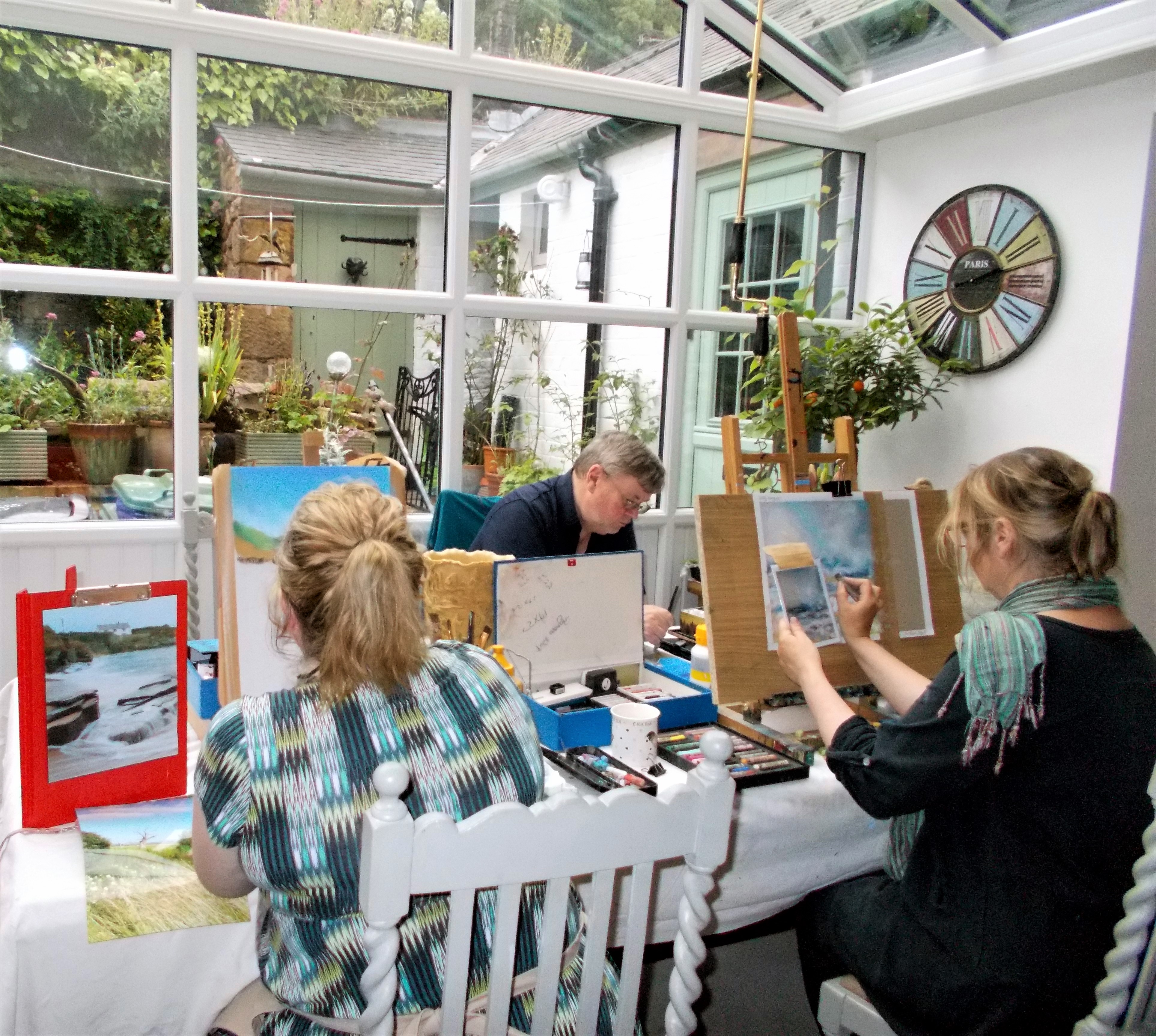 Saturday Art Workshops in Acrylics, Soft Pastels, Whatstandwell, Derbyshire