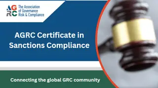 Certificate in Sanctions Compliance