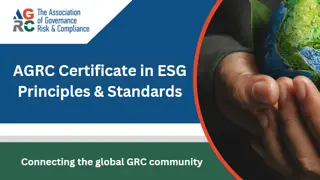 Certificate in ESG Principles & Standards