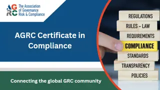 Certificate in Compliance