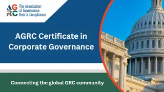 Certificate in Corporate Governance