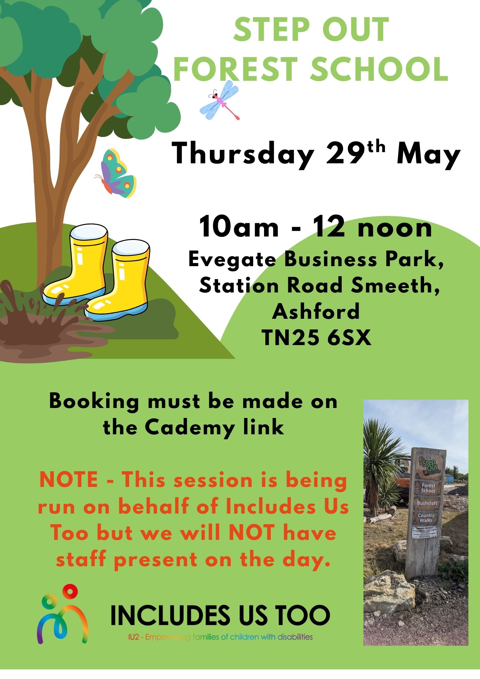 Step Out Session - Thursday 29th May 10 am - 12 noon