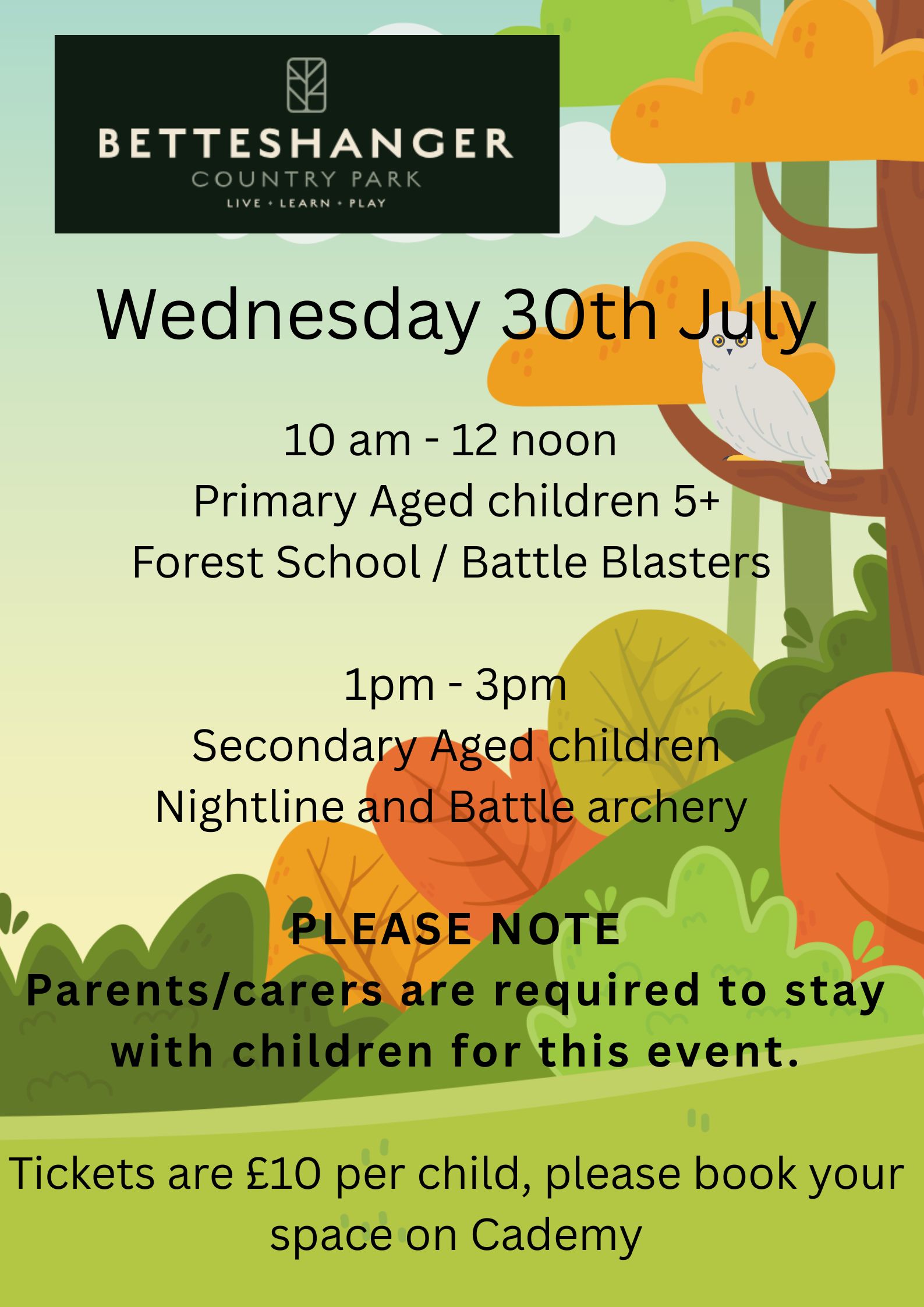 Betteshanger Wednesday 30th July 1pm - 3pm (Ages 11+)