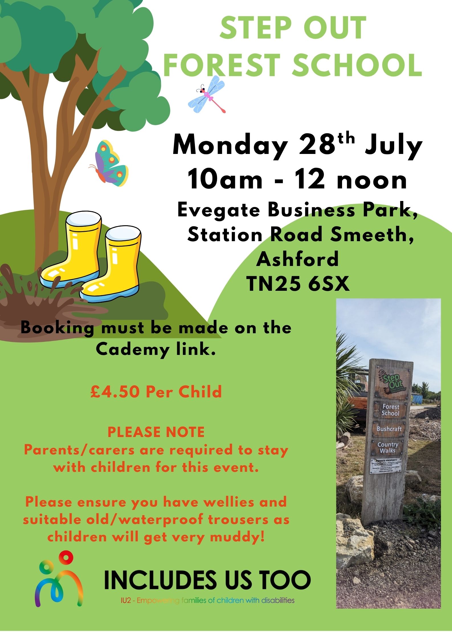 Monday 28th July - Step Out 10am - 12 noon