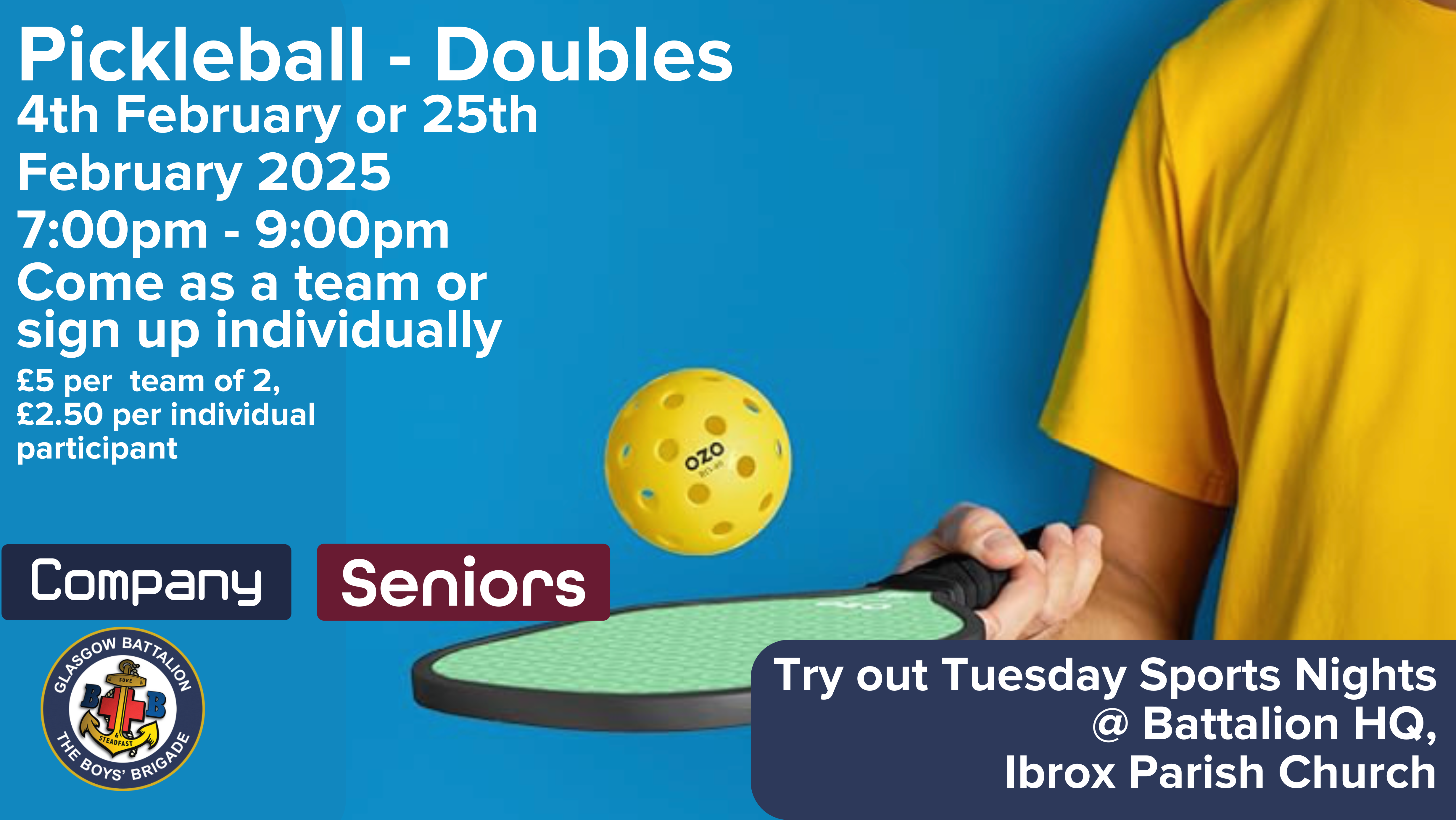 Try Out Tuesdays - Pickleball