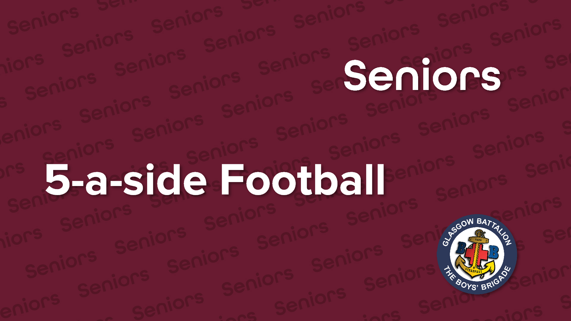 Seniors 5-a-side Football