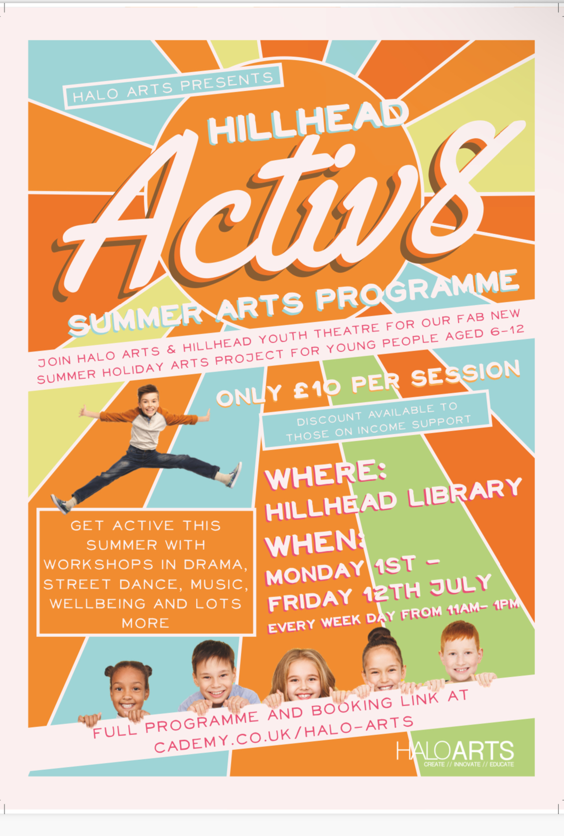 Halo Arts 'Activ8' Summer Arts Programme