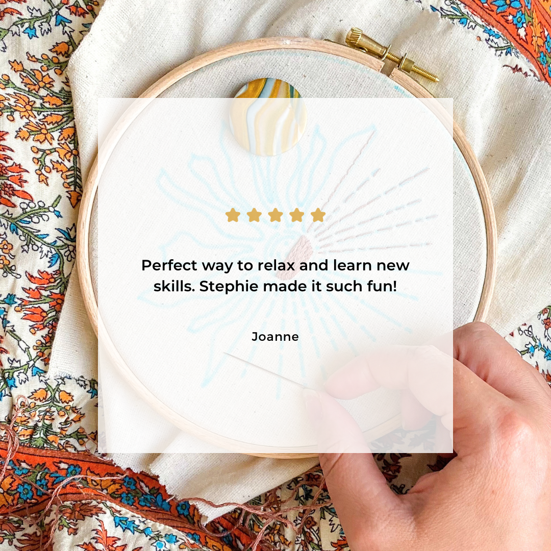 Self-care Sunday: Beginner Friendly Embroidery Workshop