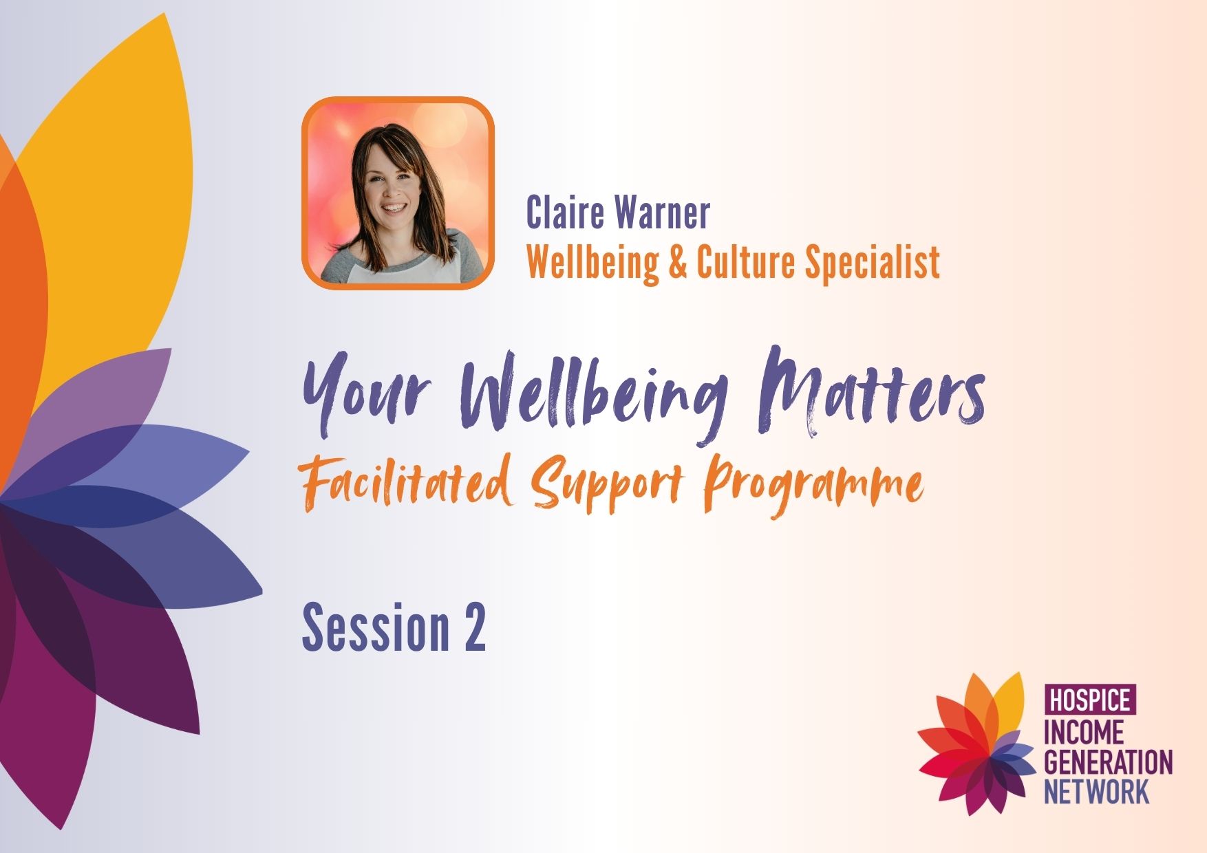 Thu 1 May 2025 - Your Wellbeing Matters Session 2