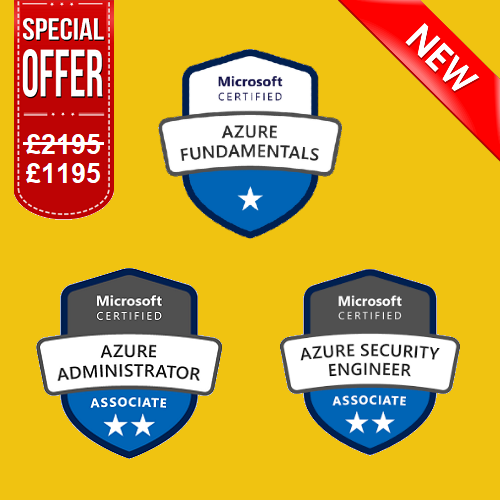 Microsoft Azure Bundle with 3 Exams (3 Certifications)