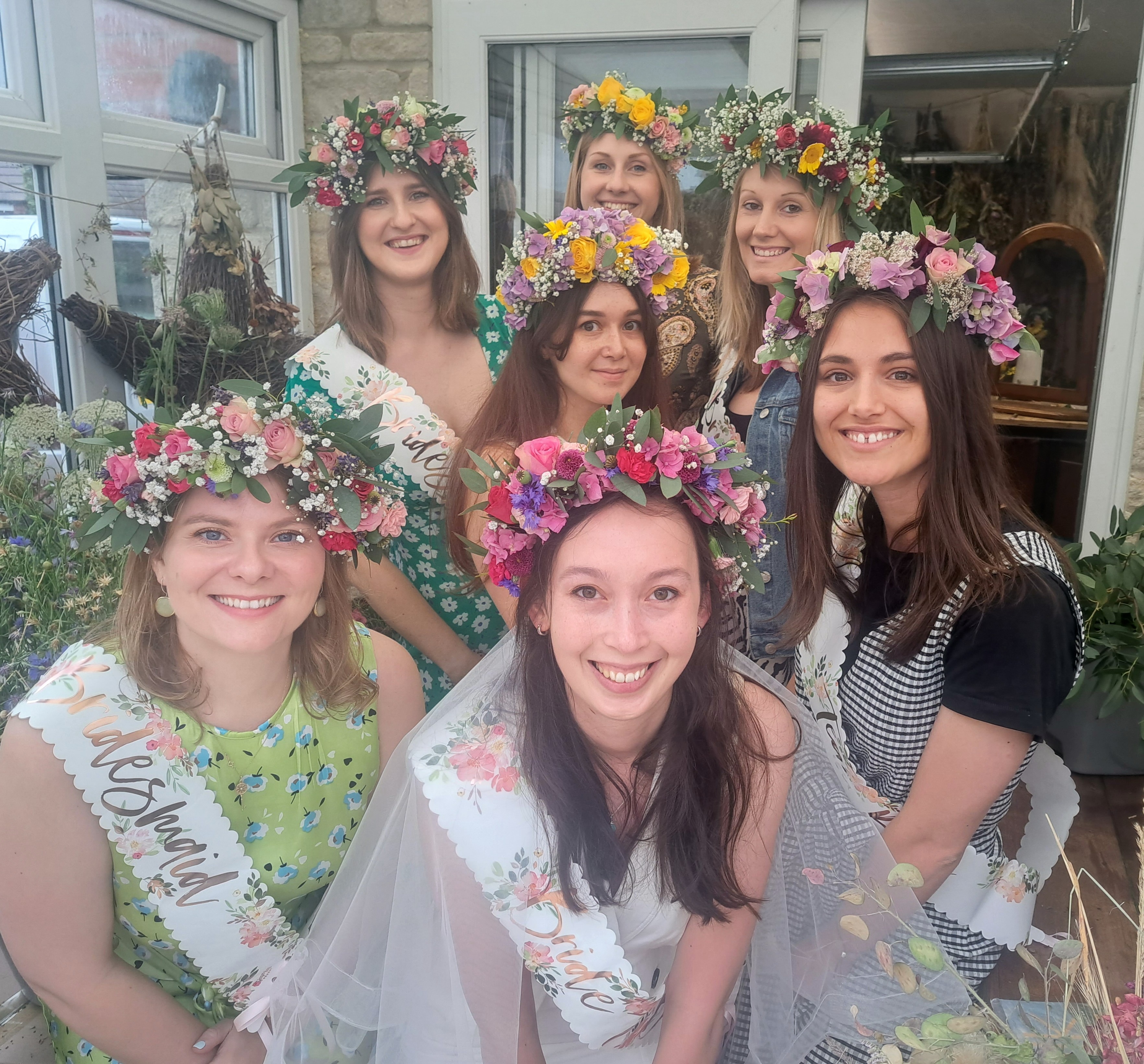 FLOWER CROWN WORKSHOPS for Hen Parties and Special Occasions