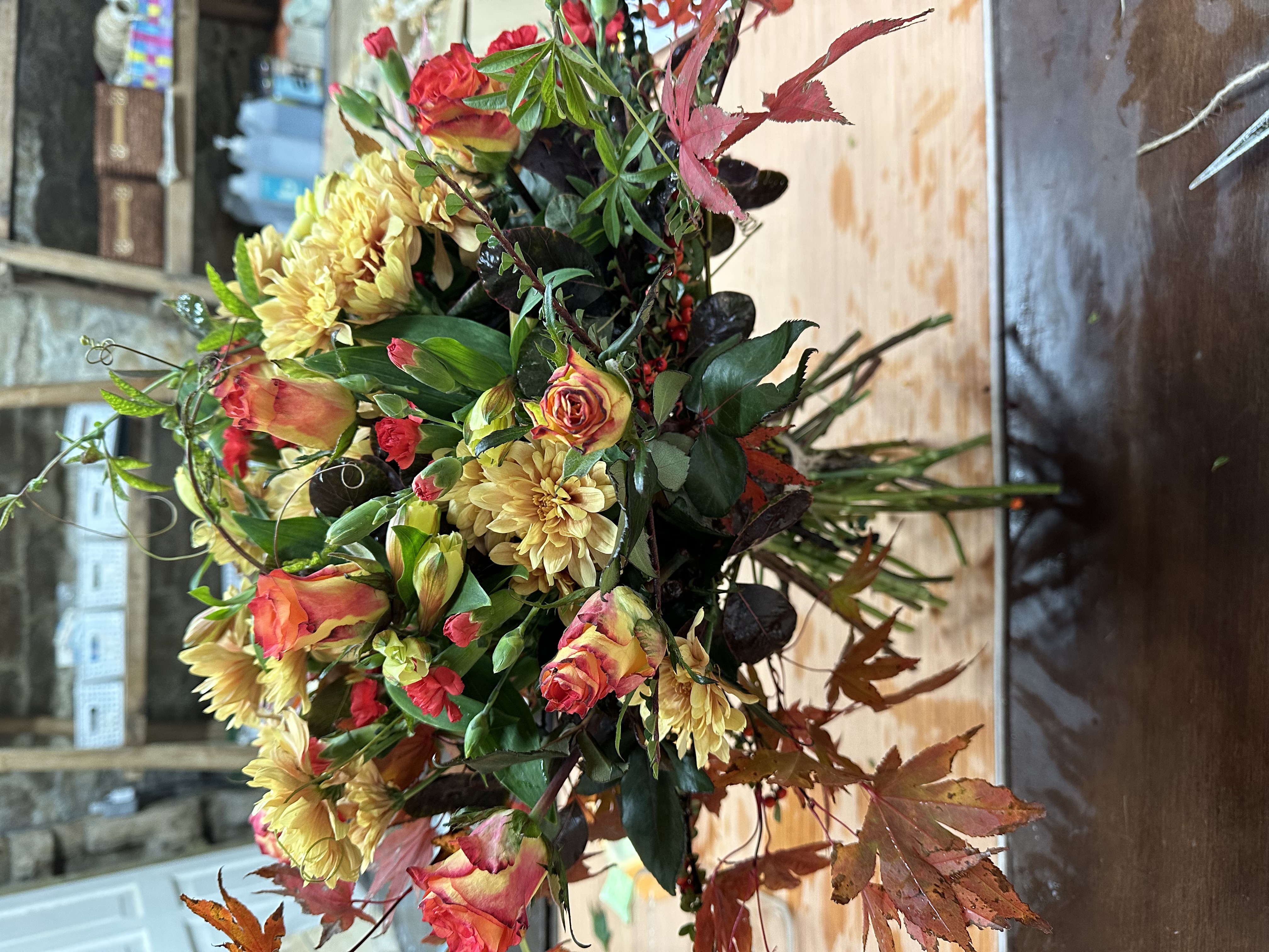 Seasonal Hand Tied Flower Bouquet PYO Workshop 