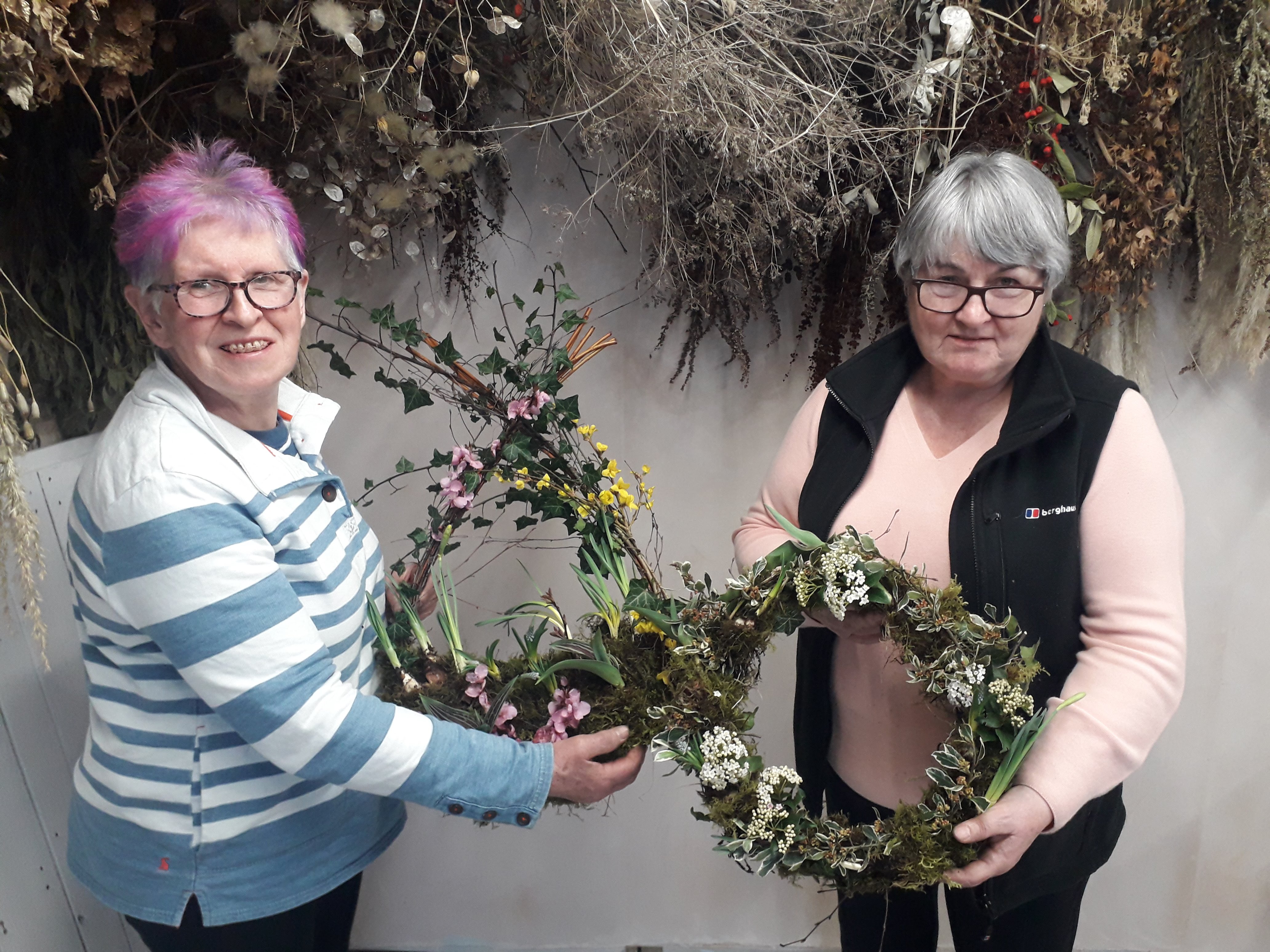 SPRING 'LIVING' WREATH WORKSHOP with Living and Flowering plants