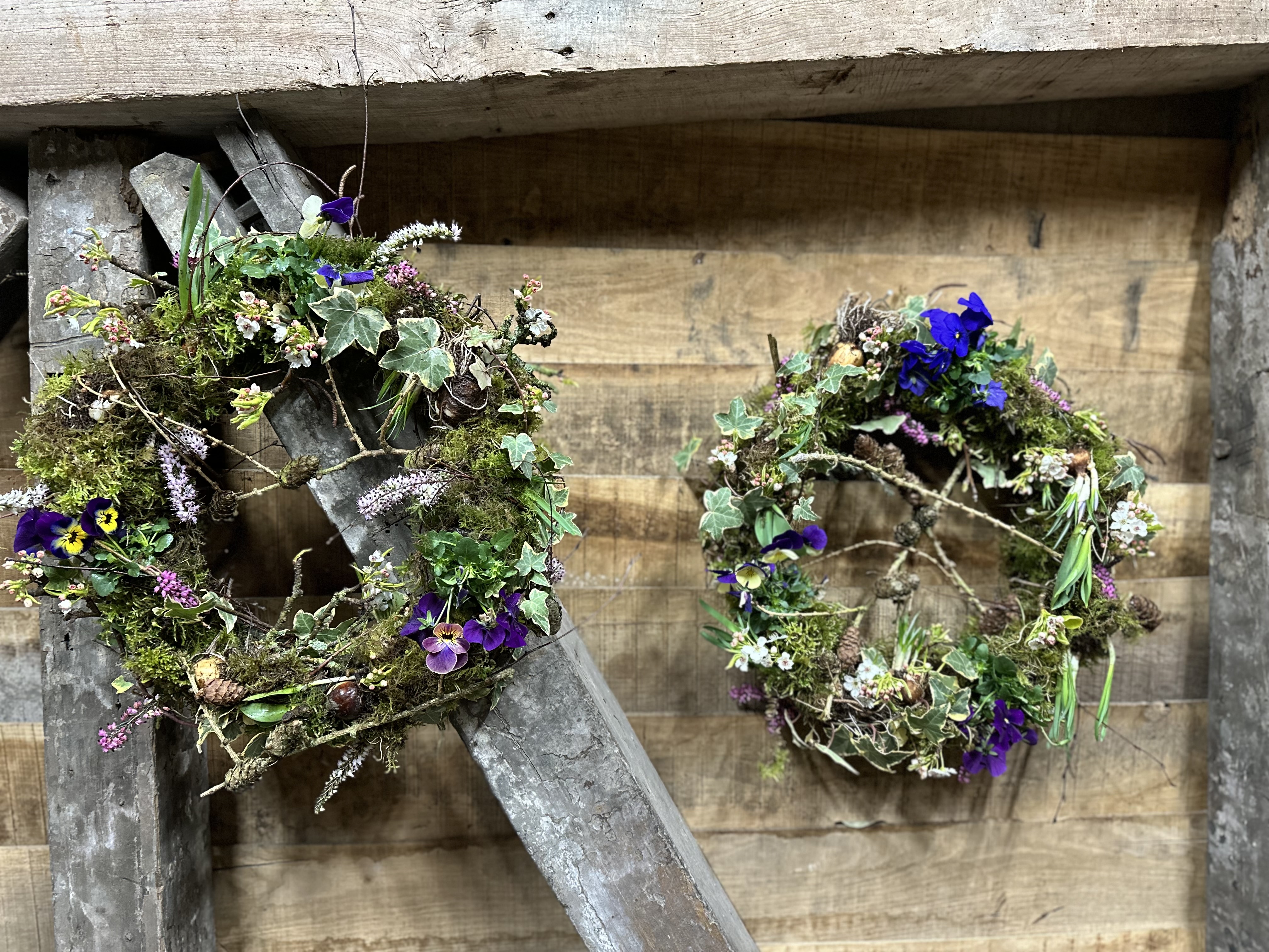 WOODLAND SPRING & EASTER LIVING WREATH WORKSHOP