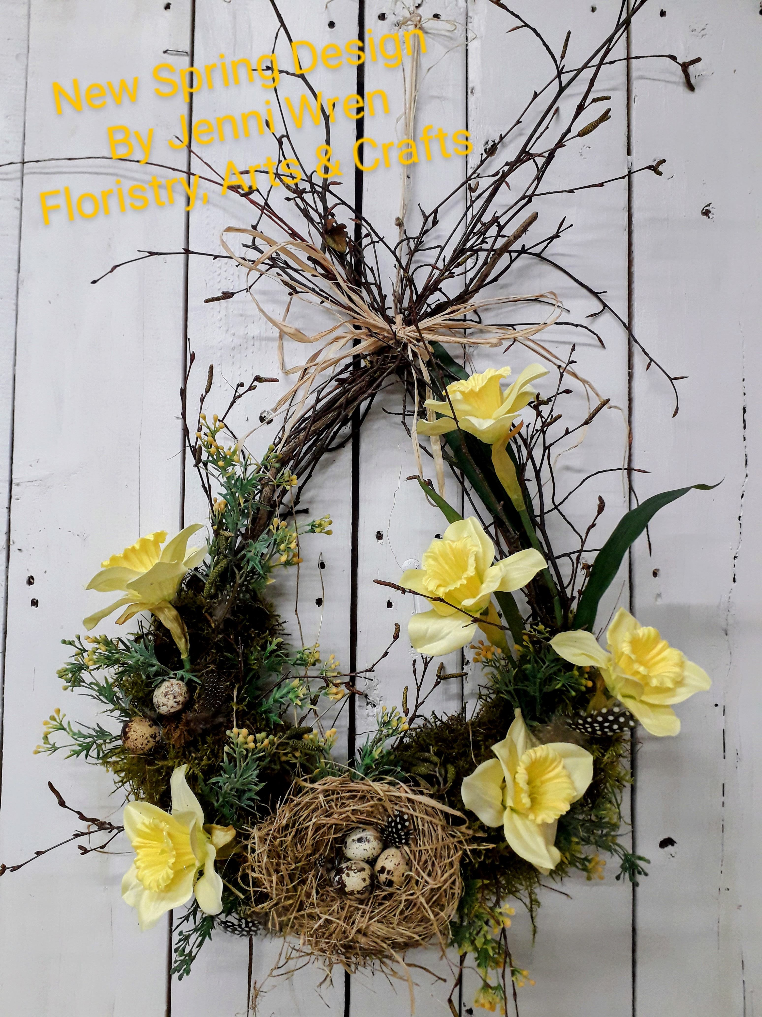 SPRING 'LIVING' WREATH WORKSHOP with Living and Flowering plants