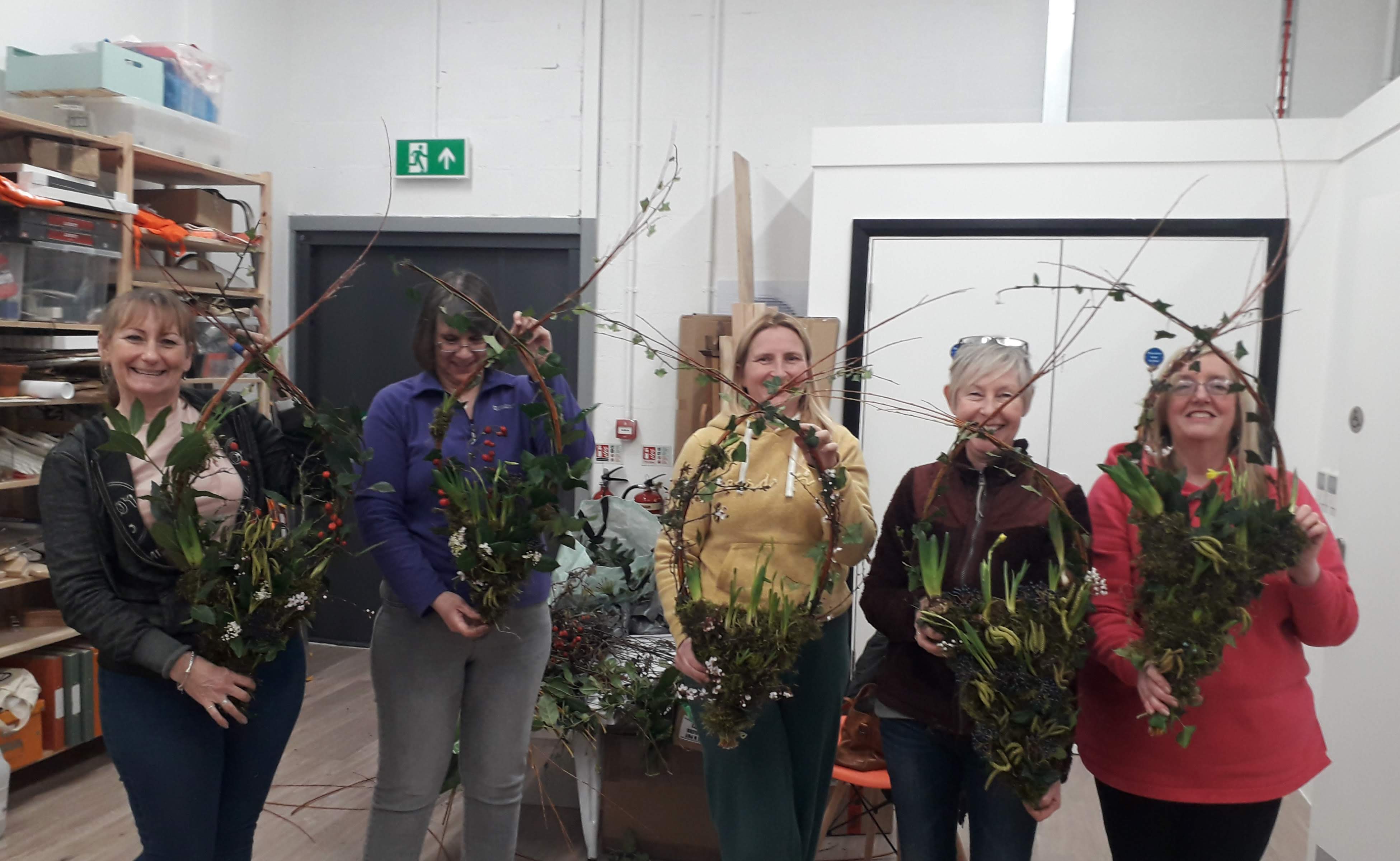 SPRING 'LIVING' WREATH WORKSHOP with Living and Flowering plants