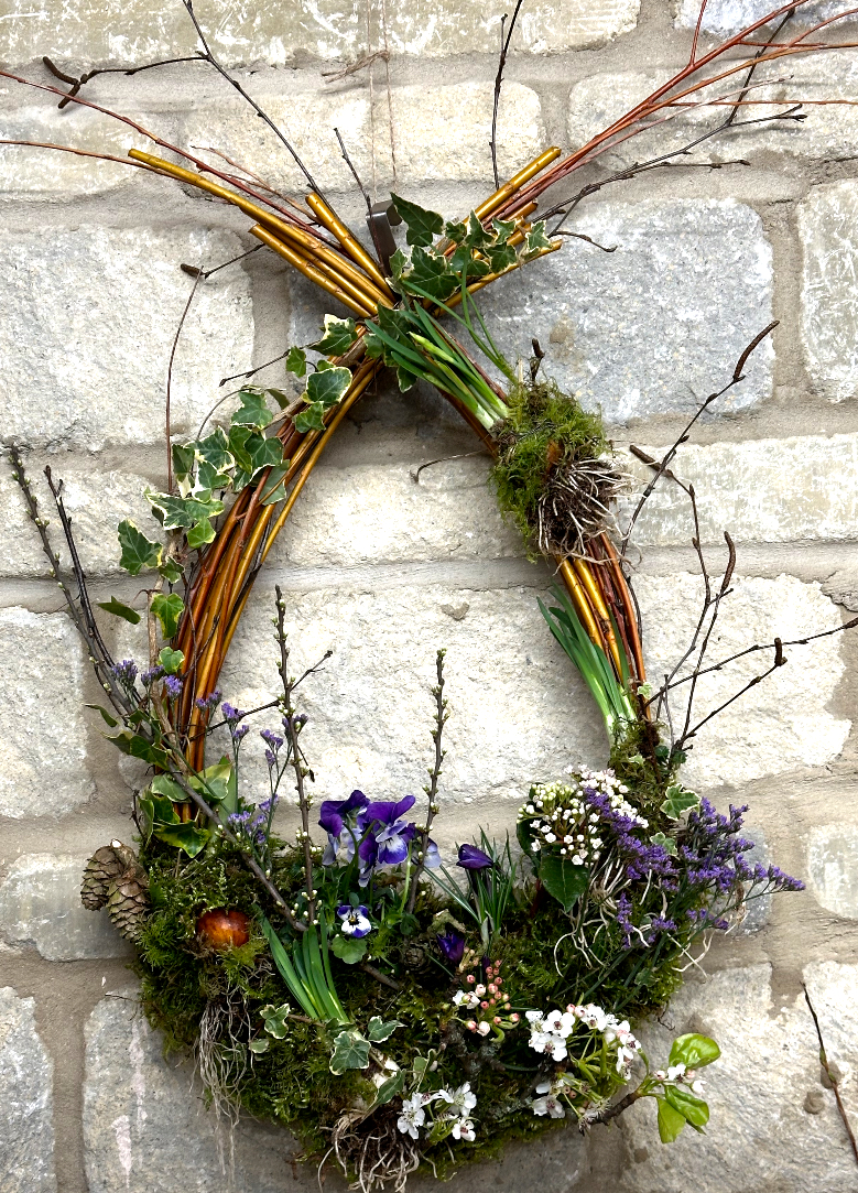 WOODLAND SPRING & EASTER LIVING WREATH WORKSHOP