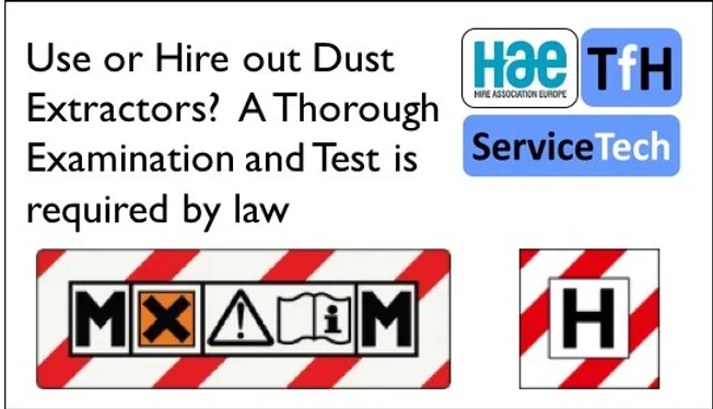 Dustcontrol UK Ltd - Thorough Examination and Test (TExT) of Dust Extractors