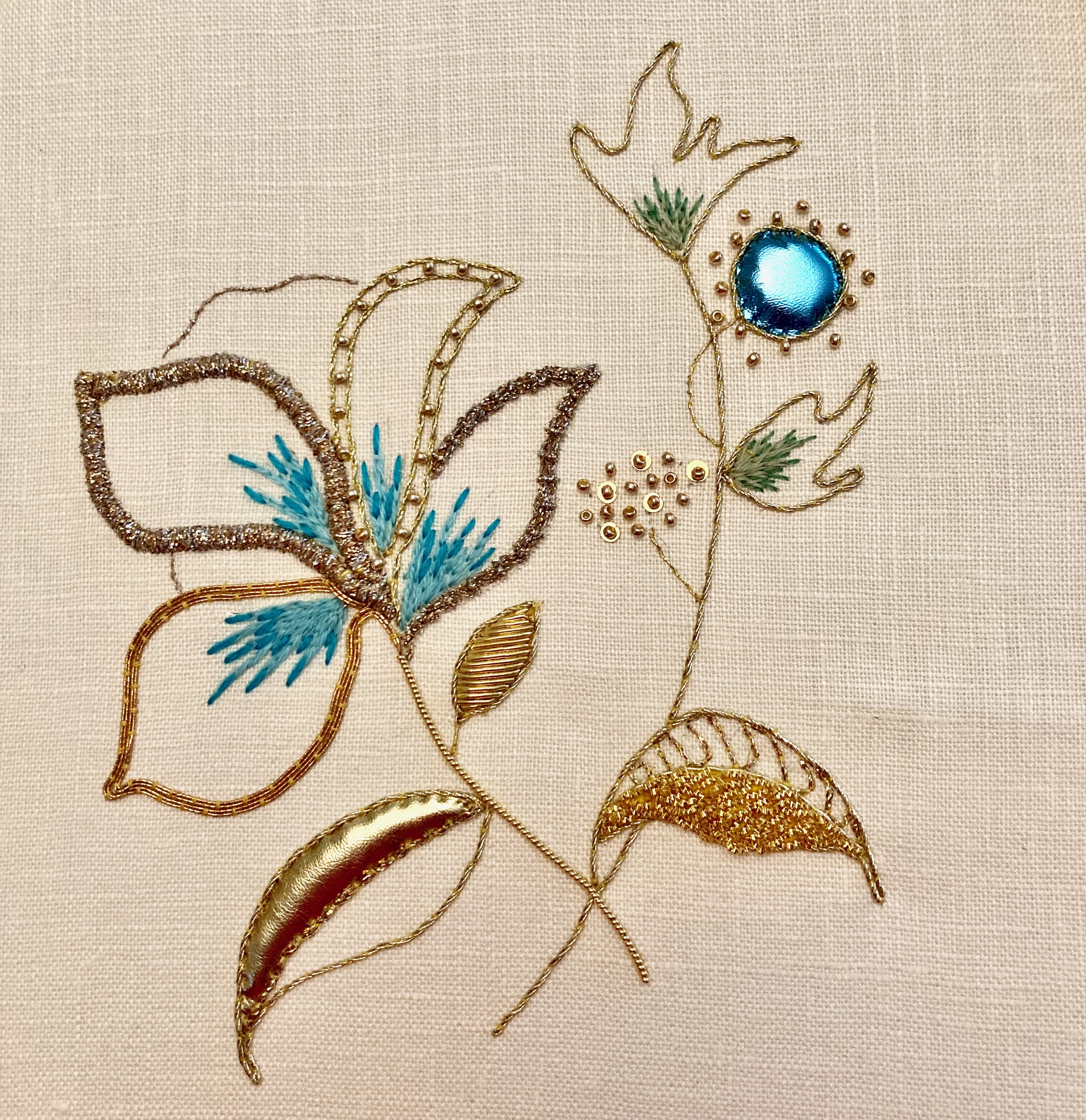 Essential Goldwork Embroidery Masterclass in Cumbria