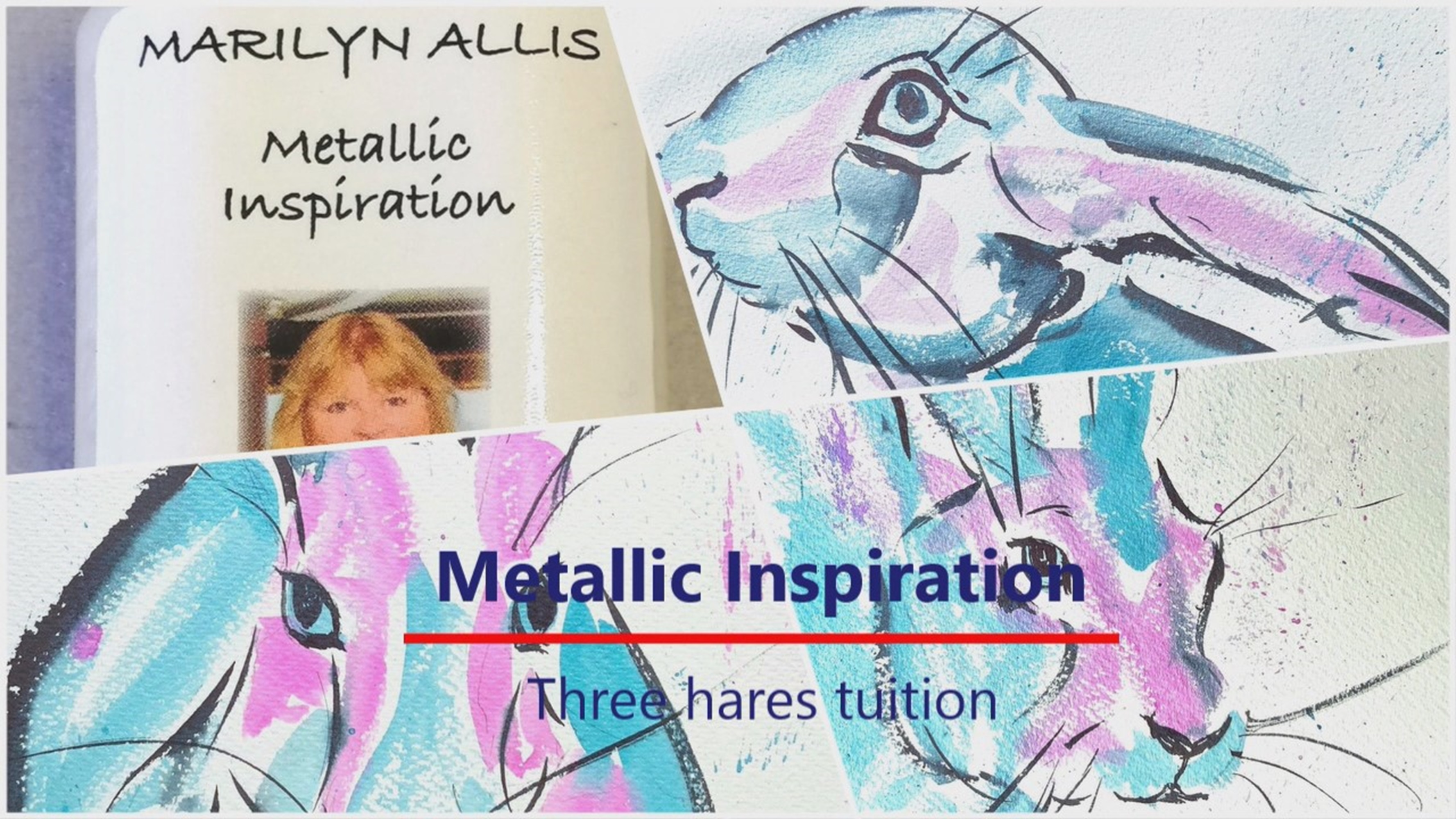 Paint Your Own Metallic Hares with Box Materials 