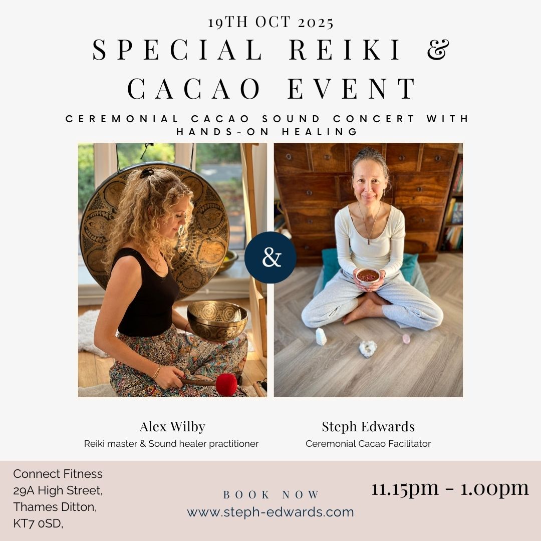 Monthly Ceremonial Cacao Sound Energy Circle- Thames Ditton 