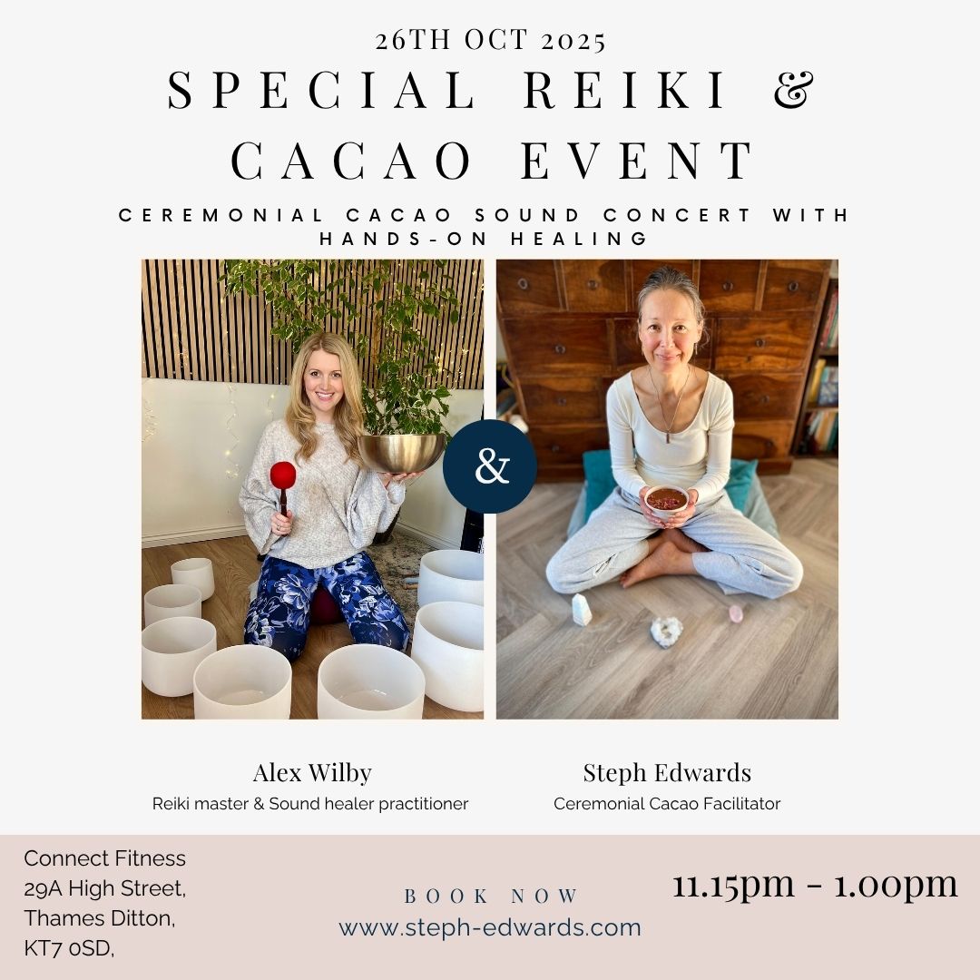 Monthly Ceremonial Cacao Sound Energy Circle- Thames Ditton 