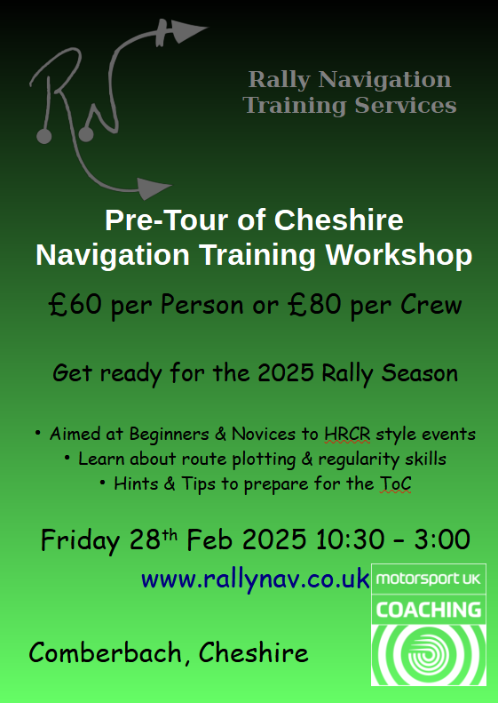 Rally Navigation Training Half Day Workshop