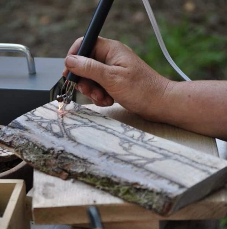 Wood Carving or Pyrography in the Woods