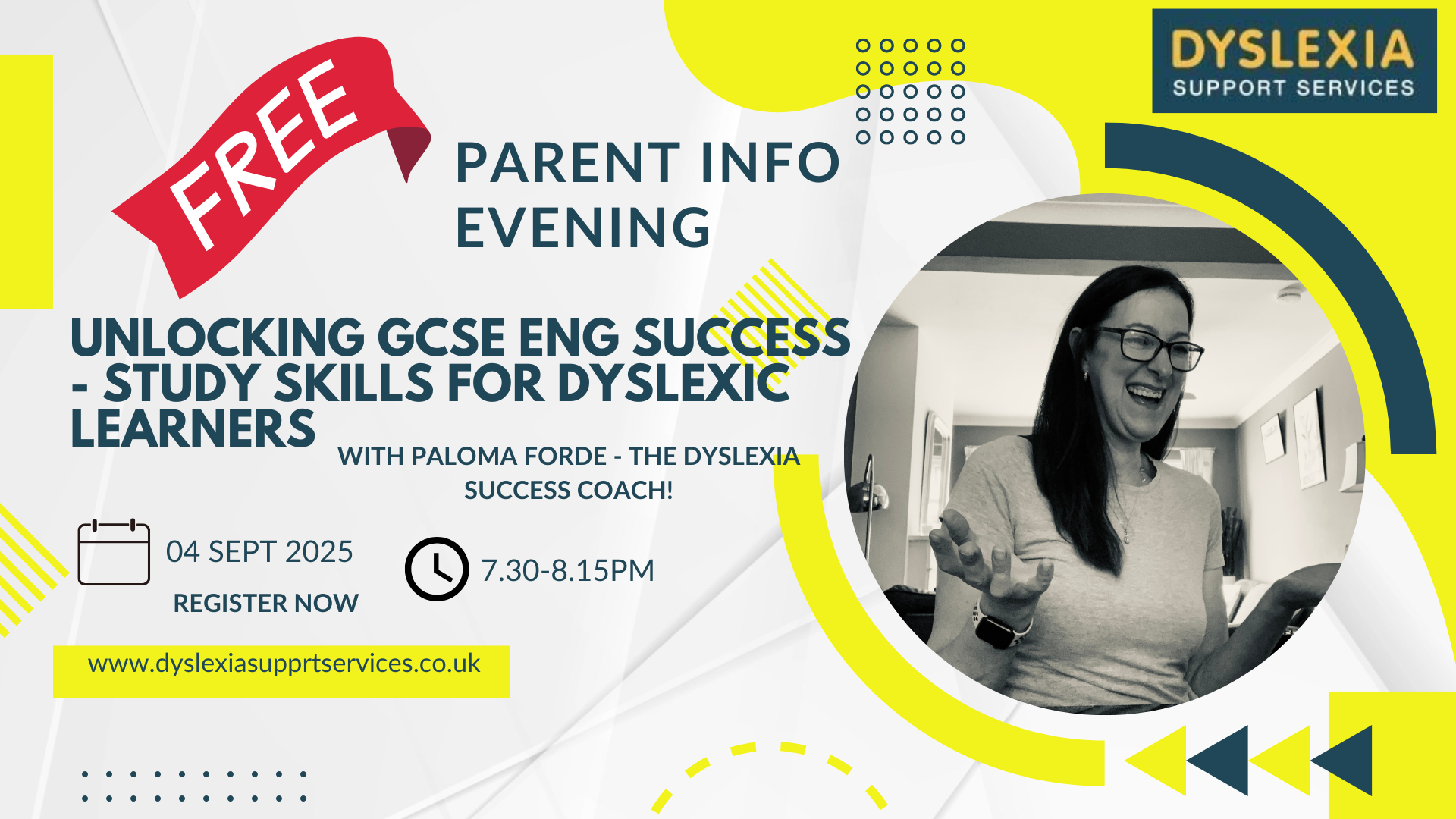 FREE! Unlocking English GCSE Success through Study Skills - Parents information Evening 